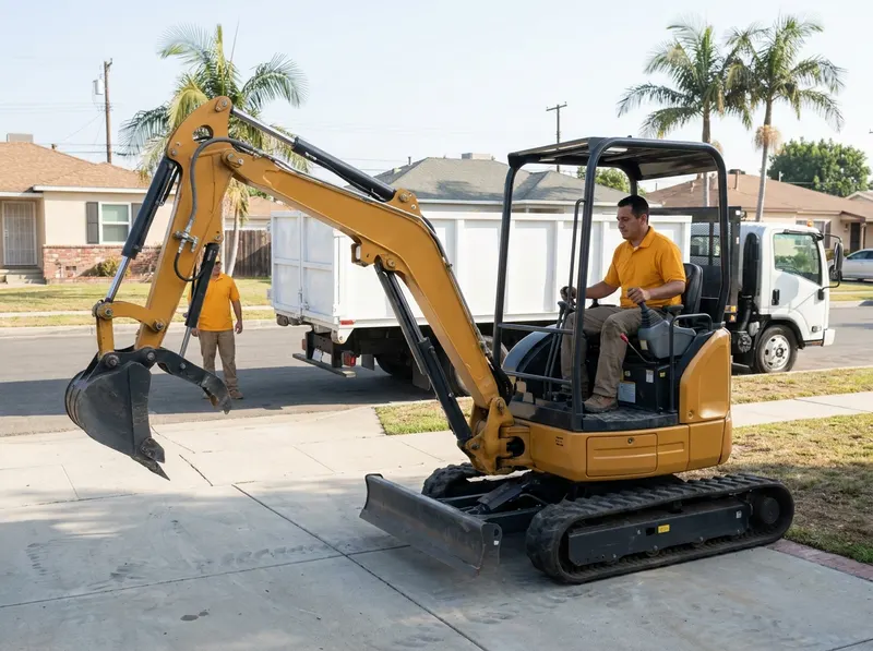 Mini Excavator Rental in Los Angeles, CA